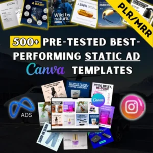 500+ Meta Ad Creatives Canva Templates