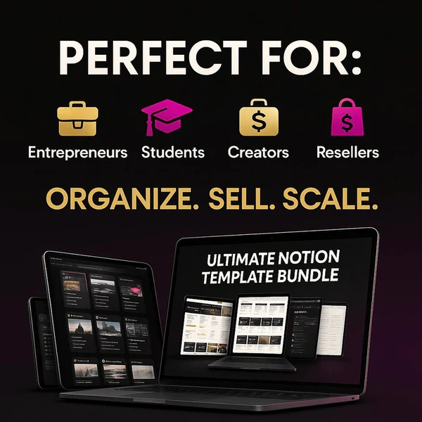 Ultimate 150+ Notion Template Bundle - Image 3